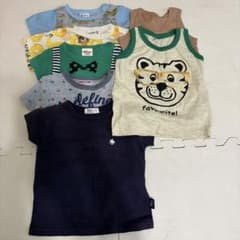 保育園着　まとめ売り　7枚セット　男の子服　トップス　Tシャツ　タンクトップのサムネイル