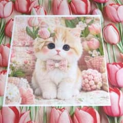 ★ゆきちゃん様★リトルヤーン&猫ちゃんパネル♡チューリップバッグ ②未使用 可愛い猫ちゃんパネル生地＆チューリップ柄生地 - メルカリ