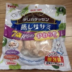 Petio デリカテッセン 蒸しササミ 7歳からのやわらかタイプ 3袋のサムネイル