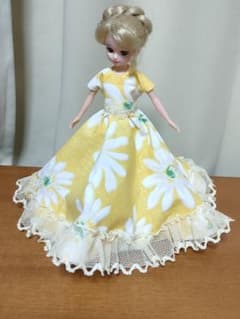 リカちゃん 着せ替え服 花柄ドレス 22cmドール用 - メルカリ