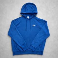 【24時間発送】NIKE プルオーバーパーカー ブルー 青 刺繍ロゴのサムネイル
