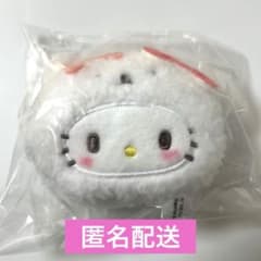 サンリオ　リンリン鈴ぬいぐるみ　ふわふわスノー　ハローキティのサムネイル