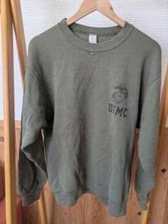 USMCロゴ入りスウェットシャツ+パンツ上下一式 Mサイズ(USサイズ