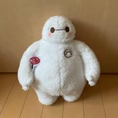 [베이맥스] 종매품 마스코트 봉제인형 화이트 태그 첨부 뺨