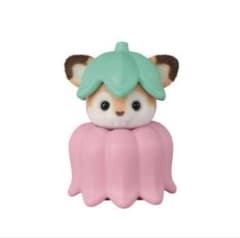 シルバニアファミリー 赤ちゃん妖精の森のなかまたちシカ小さい赤ちゃんお花ポンチョ - 3