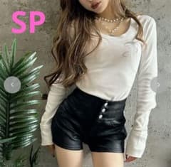アベイル❤SPサイズ ブラックハイウエストショートパンツSUREVE×Shoko 