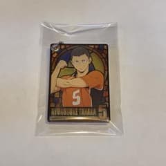 ハイキュー 田中龍之介 烏野高校 ミラーキーホルダー ステンドグラス