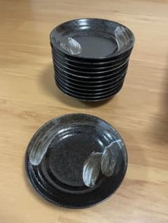 和風 黒釉 深皿 12枚セット 約22.5cm 大皿 業務用 食器まとめ売り 和風 黒釉 深皿 12枚セット 約22.5cm 大皿 業務用 食器まとめ売り