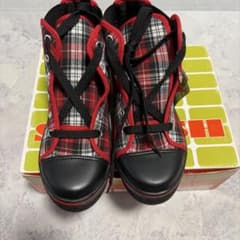 キッズ ハイカットスニーカー チェック柄 21.0cmのサムネイル