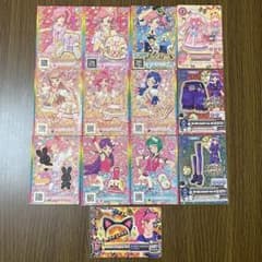 アイカツカード プリチケ 星宮いちご 氷上スミレ 音城セイラ 桃山