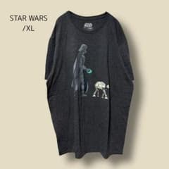 a218 [STAR WARS] 패러디 T셔츠 다크 그레이 공식 T XL
