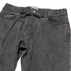 CAHLUMN カウラム セルビッジ ストレートデニム ウォッシュグレー XXLのサムネイル
