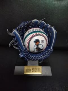 シアトル・マリナーズ　イチロー選手 本皮ミニチュアグローブ＆ボールセット台座付き シアトル・マリナーズ イチロー選手 本皮ミニチュアグローブ＆ボール