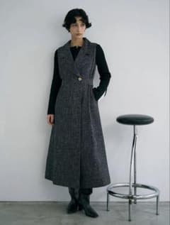 LAGUNAMOON ツイードメタルボタンテーラードジャンパースカート M