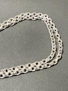 ペーパーチェーンネックレス　60cm シルバー925のサムネイル