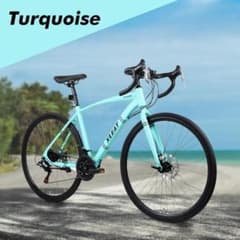 ロードバイク 700cシマノ製 21段変速 ライト スタンド付 自転車B2088