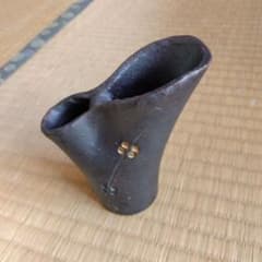 陶器製 二輪挿し 花器