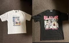 【2枚セット】グラフィックTシャツ L 黒×白 美品のサムネイル