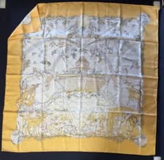 エルメス　スカーフ　カレ90 ノアの方舟　洪水の後　2000年初出 エルメス スカーフ カレ90 ノアの方舟 洪水の後 2000年初出 - メルカリ