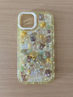 iPhone14ケース　ハンドメイド　いぬ&サボテン　韓国限定シールのサムネイル