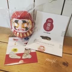 ◎ 無印良品 福缶 2021 白河だるま 紅 ◎のサムネイル