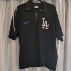 Dodgers LAロゴ 半袖シャツ ジッパー付きのサムネイル