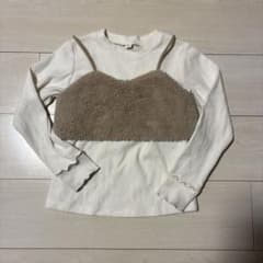 GU 長袖カットソー ファービスチェ付き 120cmのサムネイル