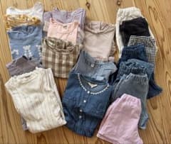 子ども夏服まとめ売り 100〜130cm 女の子 15点以上のサムネイル