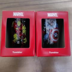 MARVEL アイアンマン キャプテンアメリカ タンブラー 2個セットのサムネイル
