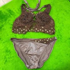 【補正下着屋さんの水着】ミルクチョコ色のサムネイル