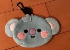 BT21 RM KOYA 얼굴 형 코인 패스 케이스 파우치 클리어 트레카