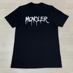 最新極美品〕モンクレール 黒ワッペン Tシャツ M 国内正規品 5S92
