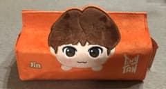 新品　BTS TinyTAN 寝そべりプレミアムティッシュボックスカバー Jin