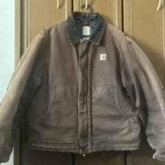 Carhartt ブラウン デトロイドジャケット j22 DKB usa製希少のサムネイル