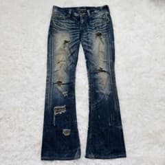 00s VANQUISH low-rise flared denim swag - メルカリ