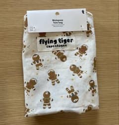 フライングタイガー ジンジャーブレッドマン トートバッグ 総柄のサムネイル