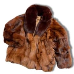 美品希少✨レッドフォックス リアルファーコート 本毛皮 ボリューム襟