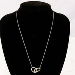 6A10 Tiffany&co. ティファニー ダブルループ リング ネックレス 