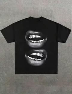 グリルズ リッププリント Tシャツ swag y2kのサムネイル
