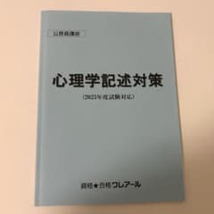公務員講座 心理学 記述対策 2025年度試験対応のサムネイル
