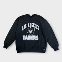 90s USA製RUSSELLAHLETIC RAIDERSスウェットレイダース 黒☆90s USA製 チャンピオン レイダース リバースウィーブ スウェット