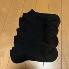 黒のショートソックス5足セットのサムネイル