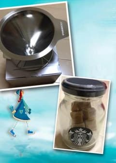 スターバックス ステンレスドリッパー&シュガー入り瓶のサムネイル