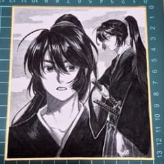 き*こ様 【原画No.2】手描きイラスト オリジナル 和風 色紙 アナログ