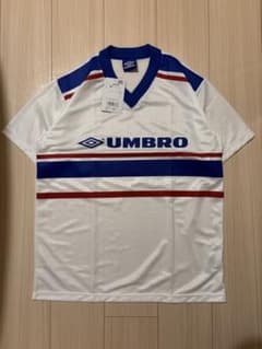 希少】90s 青タグ アンブロ フットボールシャツ ヴィンテージ M-L