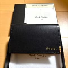 Paul Smith 名刺入れ マルチストライプタブ 新品未使用品 ブラック 黒
