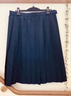 プリーツスカート 濃紺のサムネイル