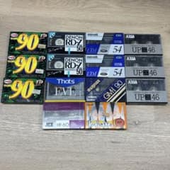 【未使用】　カセットテープ　14本　デンオン　アクシア　マクセル　ジャスコのサムネイル