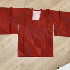 着物　コート　羽織　赤　可愛い　おしゃれ