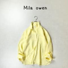 Mila owen フレンチリネン 麻100% ブラウス